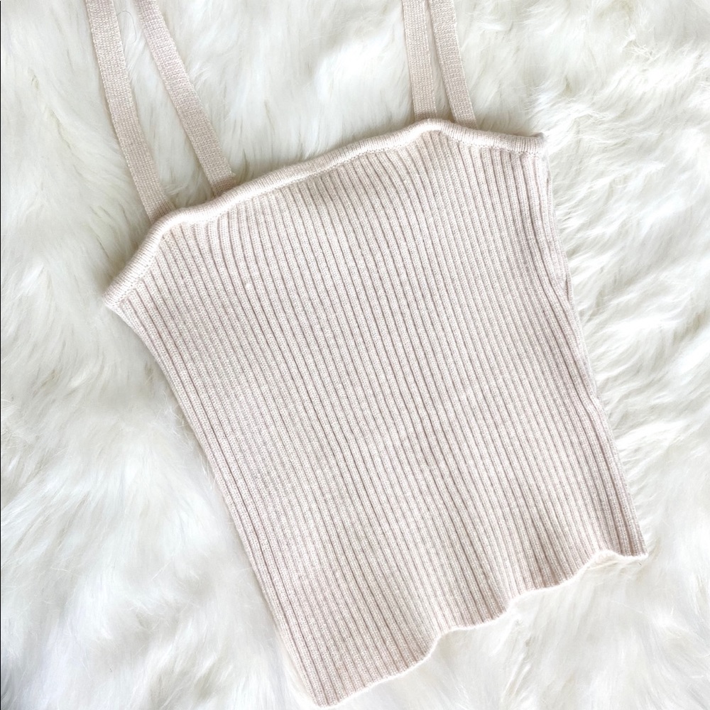 RIBBED ZARA CROPPED TANK
